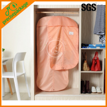 poliéster laranja não tecido PEVA nylon garment bag